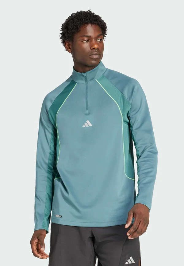 TECH APPAREL 1/4 ZIP - Langarmshirt - preloved teal