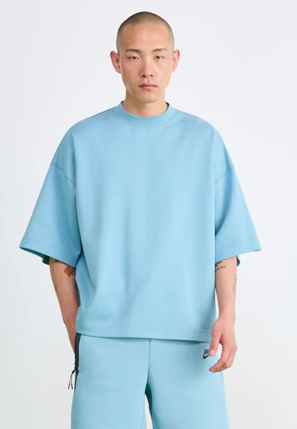 TECH FLEECE - T-Shirt basic - denim turquoise