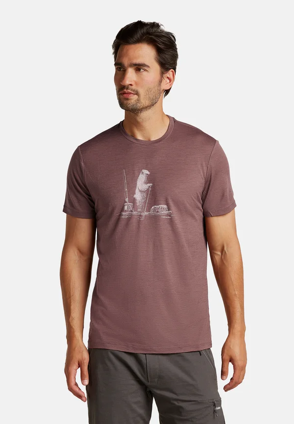TECH LITE POLAR PADDLE - T-Shirt print - carob