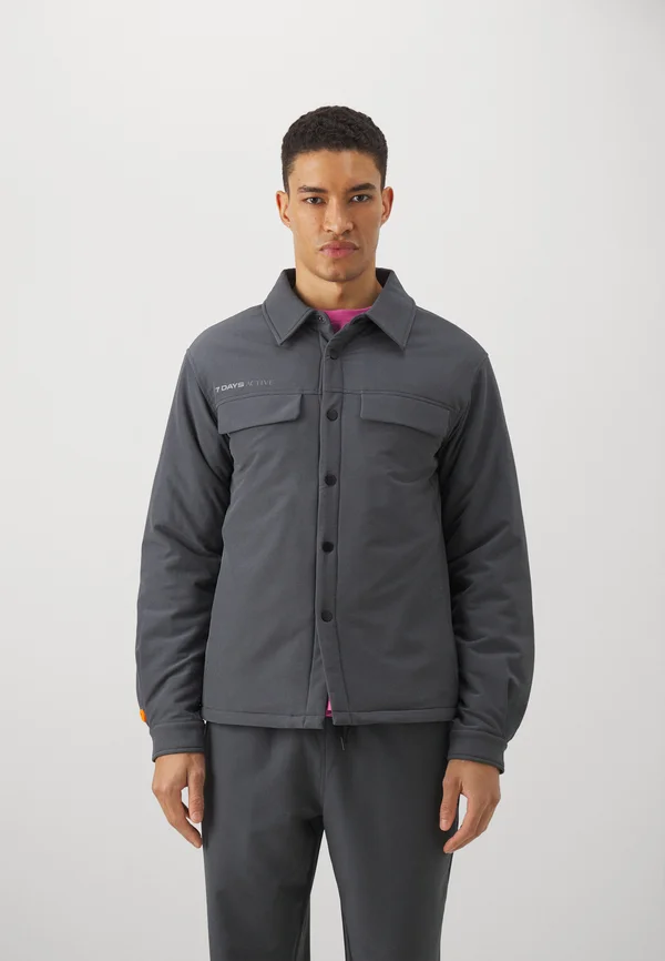 TECH PADDED OVERSHIRT UNISEX - Übergangsjacke - ebony grey