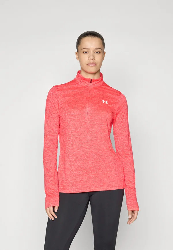 TECH TWIST - Langarmshirt - racer red/white