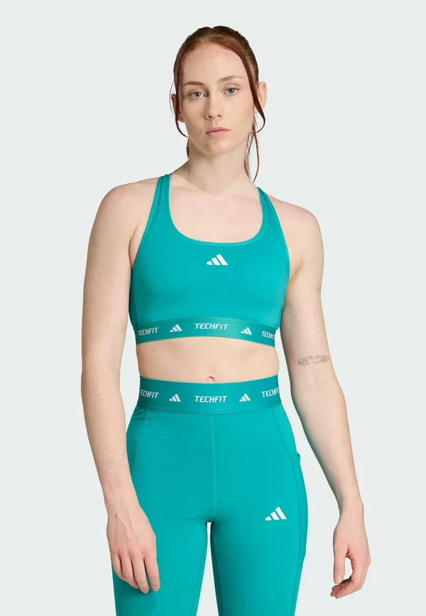 TECHFIT - Sport-BH mit mittlerer Stützkraft - pure teal