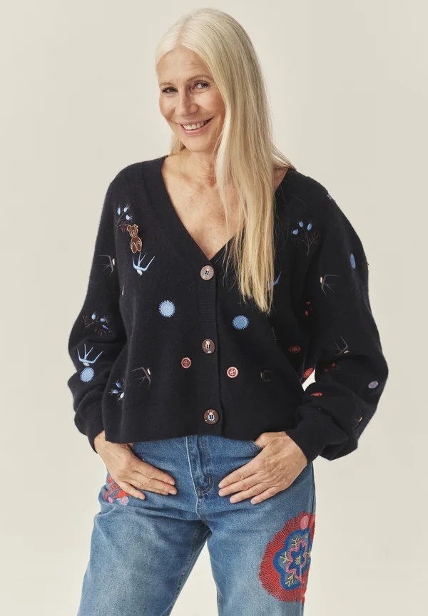 TEDA - Strickjacke - navy blue