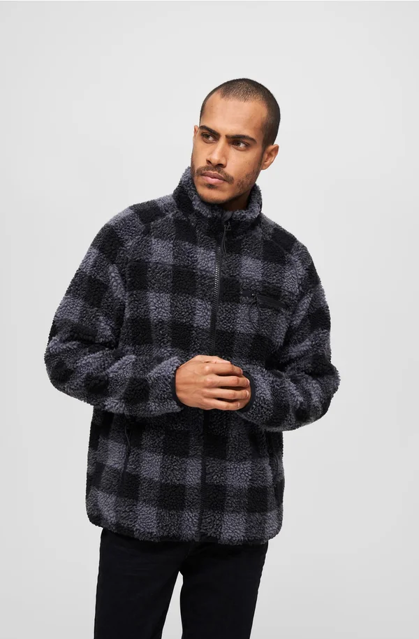 TEDDY - Fleecejacke - black/grey