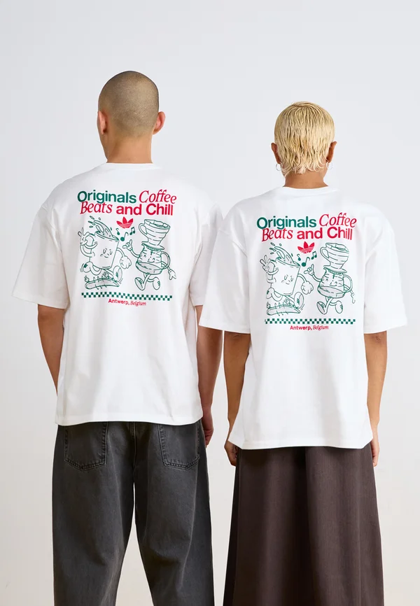 TEE ANTWERP UNISEX - T-Shirt print - white