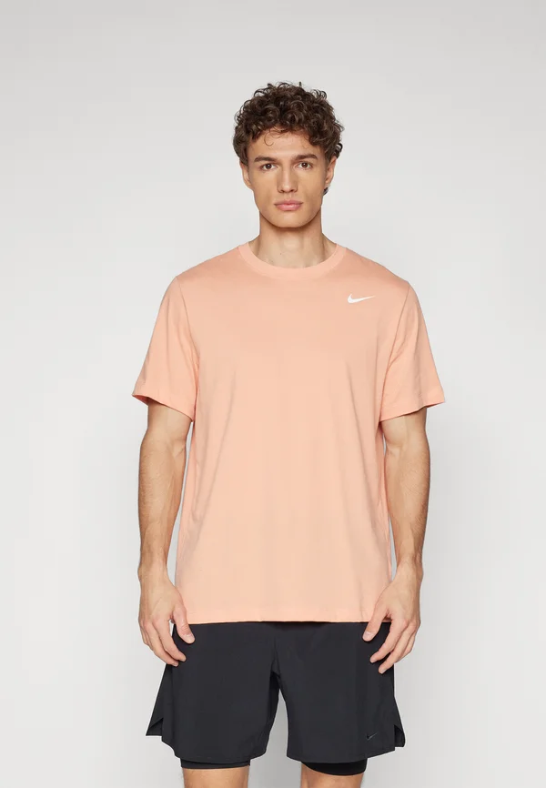 TEE CREW SOLID - Sport T-Shirt - apricot agate