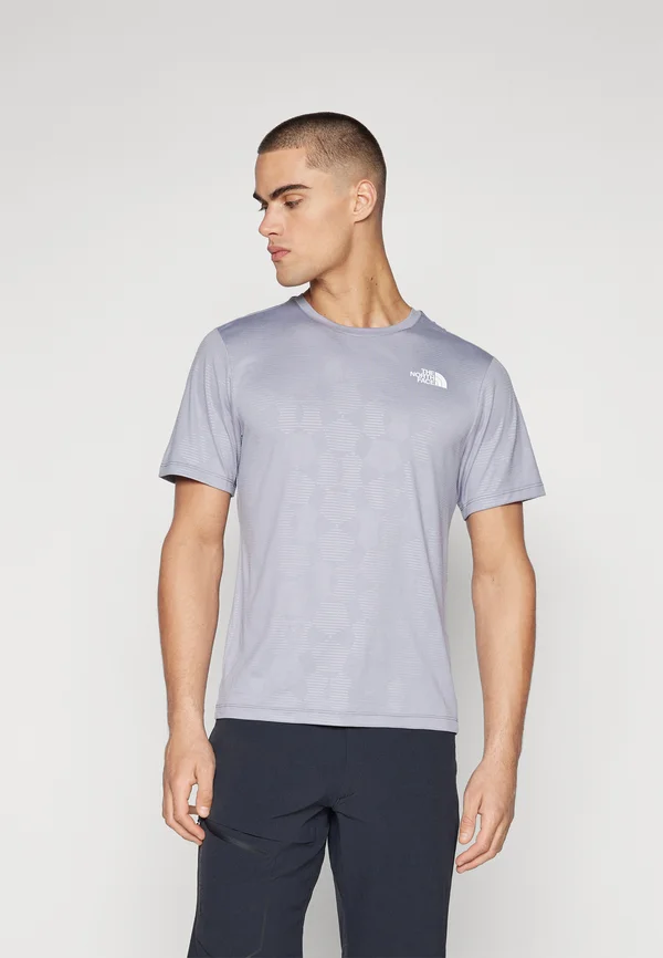 TEE EMBOSSED - Sport T-Shirt - pearl mist