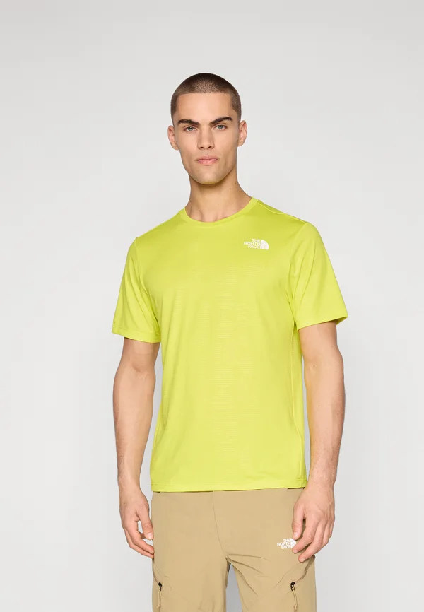 TEE EMBOSSED - Sport T-Shirt - sulphur spring/green tent