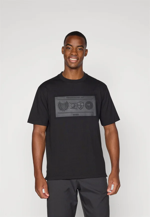 TEE HERITAGE - Sport T-Shirt - black