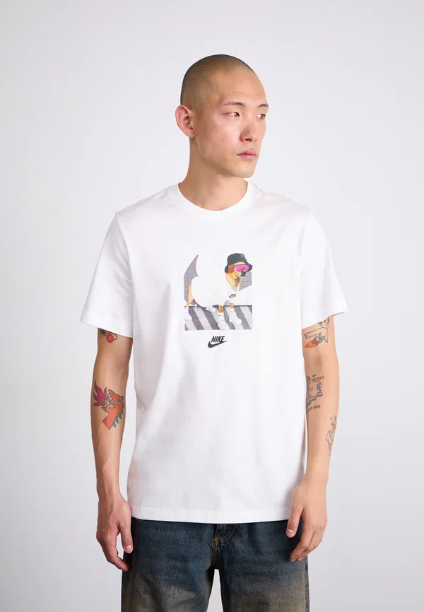 TEE OPEN - T-Shirt print - white