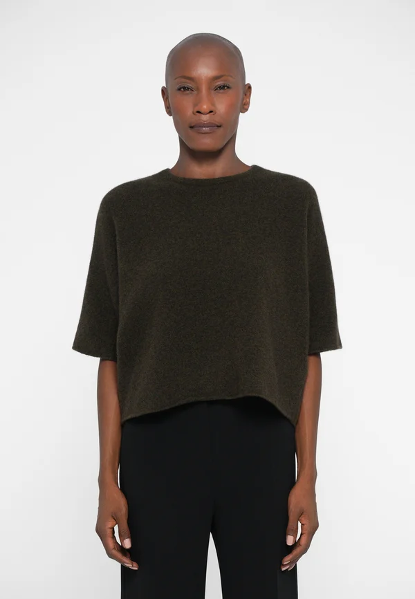 TEE - Strickpullover - dark khaki
