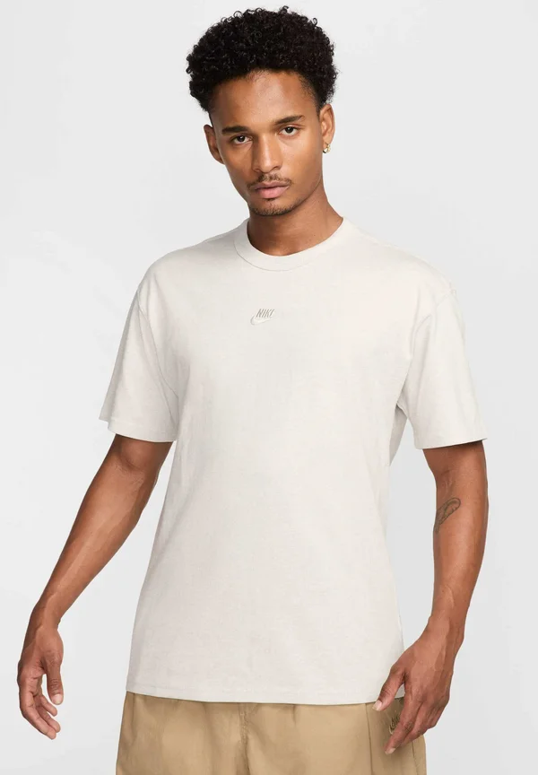 TEE - T-Shirt basic - light bone heather
