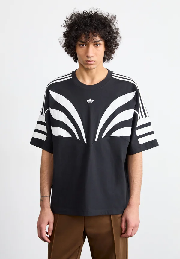 TEE - T-Shirt print - black/cloud white