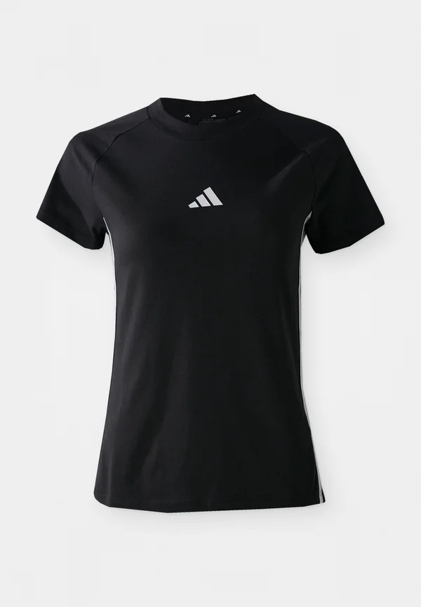 TEE - T-Shirt print - black/silver-coloured