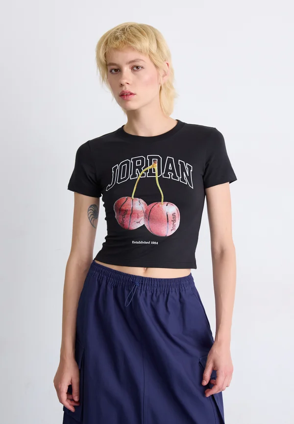 TEE - T-Shirt print - black/white