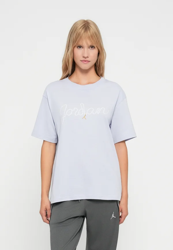 TEE - T-Shirt print - ghost/white