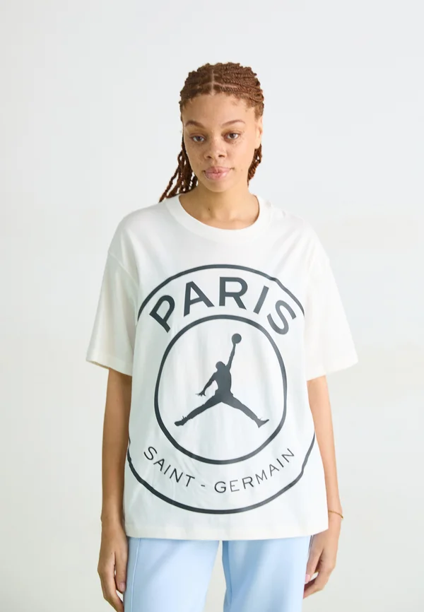 TEE - T-Shirt print - sail/anthracite