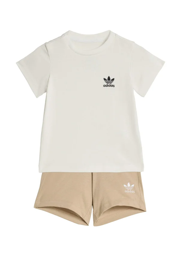 TEE UNISEX SET - Shorts - stone khaki