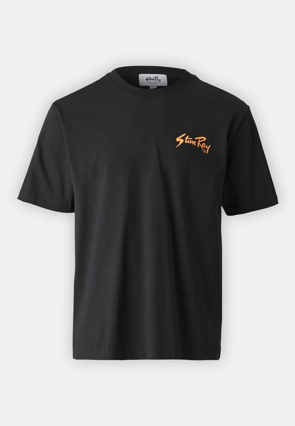 TEE UNISEX - T-Shirt print - black/orange