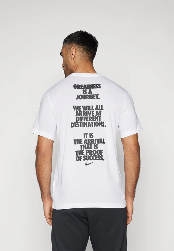 TEE VERBIAGE - Sport T-Shirt - white
