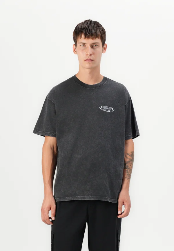 TEE WESTERN BEE  - T-Shirt print - off noir