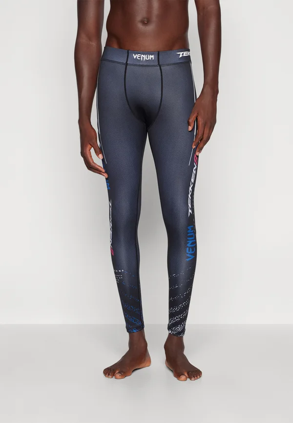 TEKKEN JIN SPATS - Tights - black/white