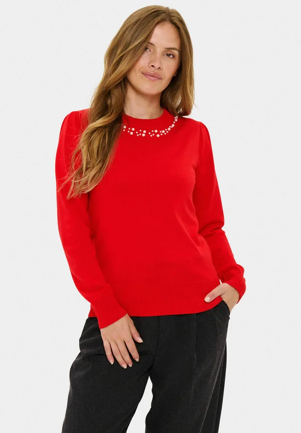 TEMMA - Strickpullover - chinese red