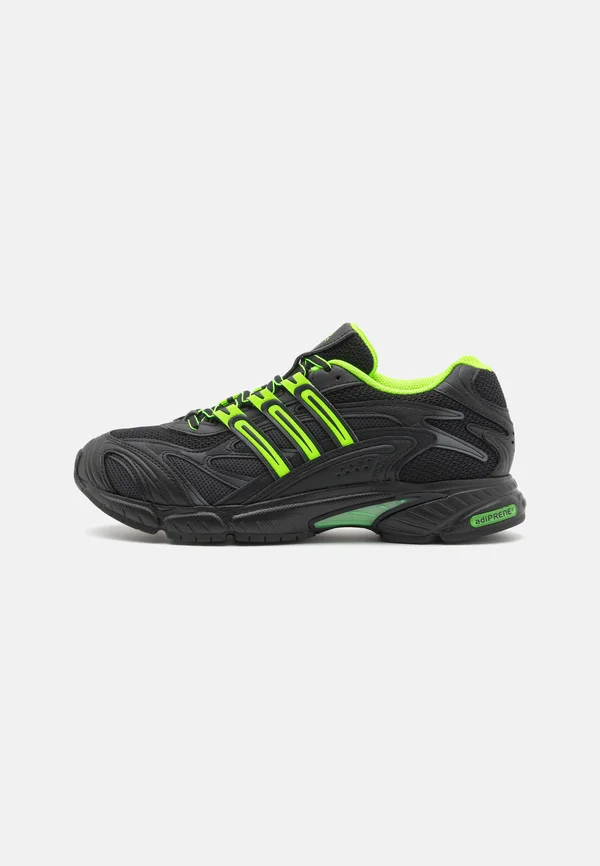 TEMPER RUN 2 UNISEX - Sneaker low - core black/solar green