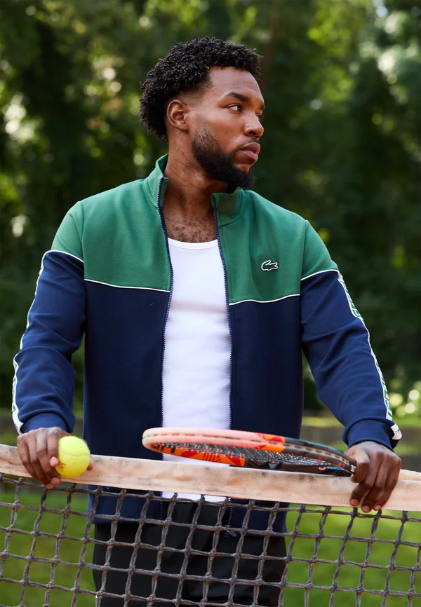 TENNIS JACKET - Sweatjacke - navy blue/green