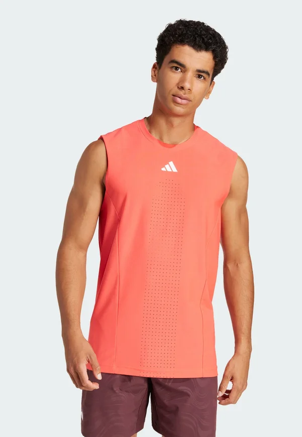 TENNIS PRO CLIMACOOL+ - Top - semi lucid red