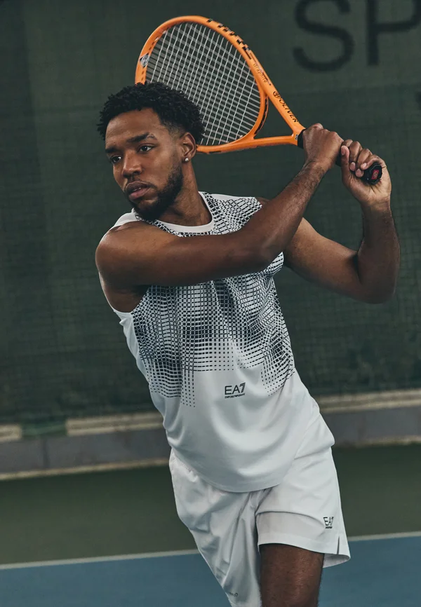 TENNIS PRO TANK GRAPHIC - Top - fancy white/blue