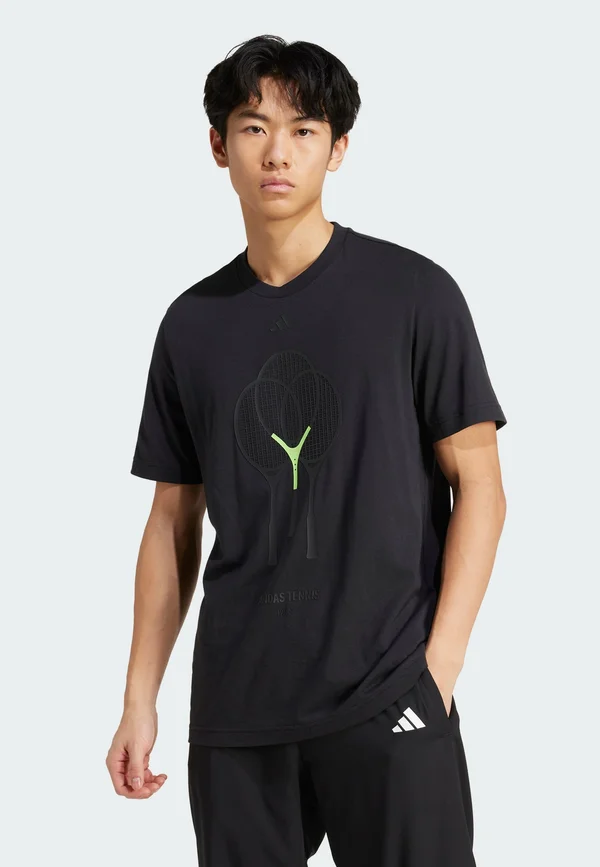 TENNIS RACKET GRAPHIC - Sport T-Shirt - black