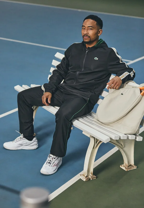 TENNIS TRACKSUIT HOODED - Trainingsanzug - black/green