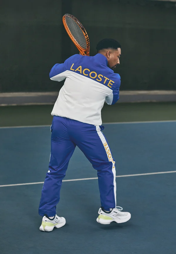 TENNIS TRACKSUIT  - Trainingsanzug - white/blue/plum