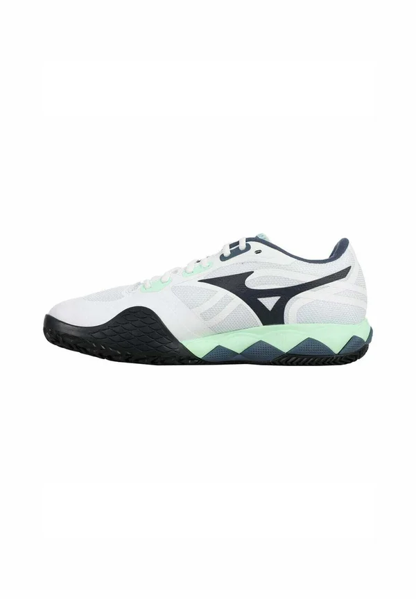 Tennisschuh für Sandplätze - white neo mint vintage indigo