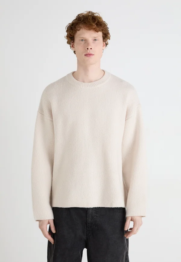 TEO OVERSIZED BLEND - Strickpullover - light dusty mole