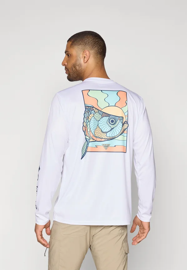 TERMINAL TACKLE PFG™ FISH SHINE - Langarmshirt - white