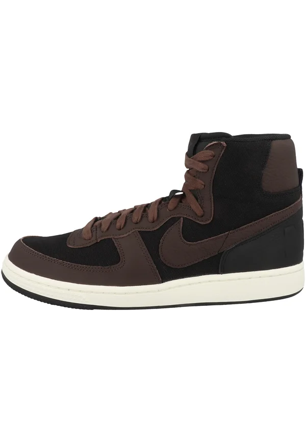 TERMINATOR  - Sneaker high - black  velvet brown baroque brown