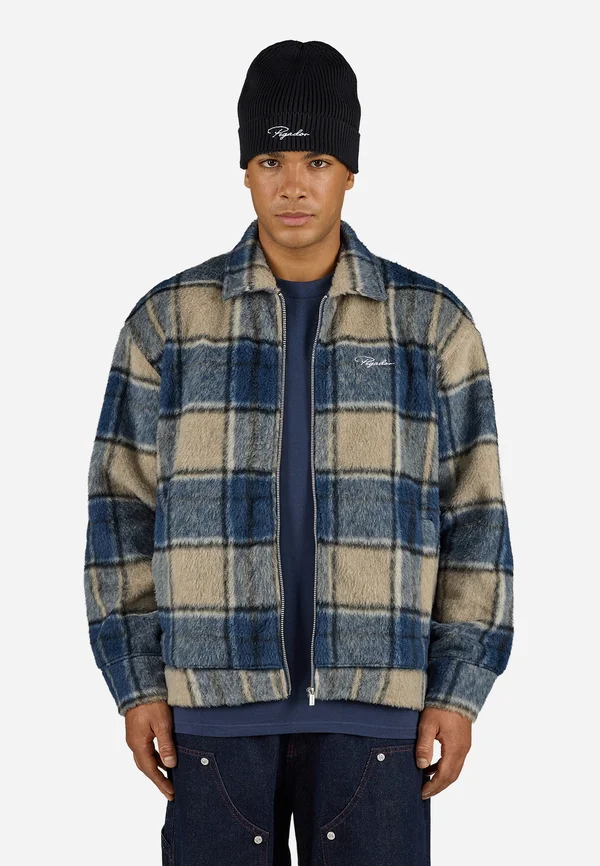 TEROS OVERSHIRT - Hemd - stone/indigo navy