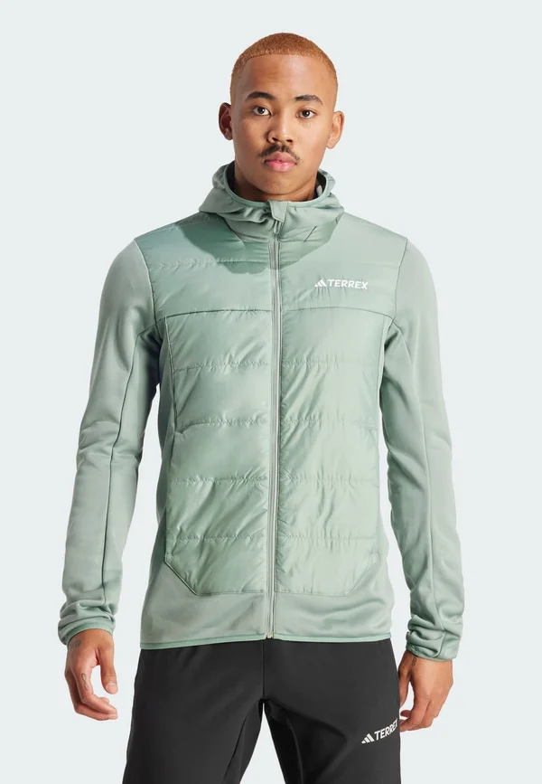 TERREX MULTI HYBRID INSULATED HOODED - Outdoorjacke - silver green