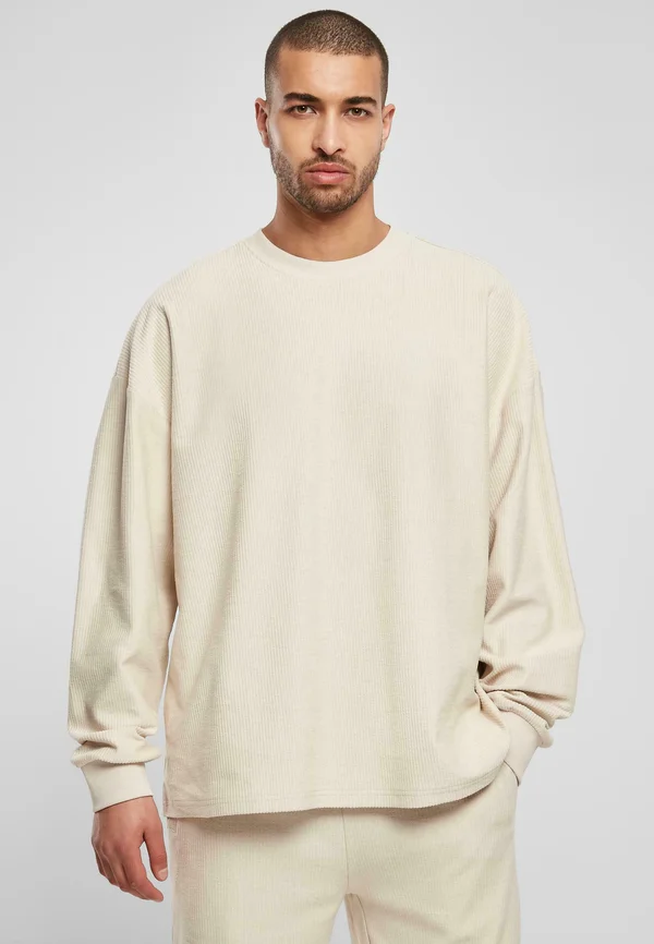 TERRY BOXY - Strickpullover - softseagrass