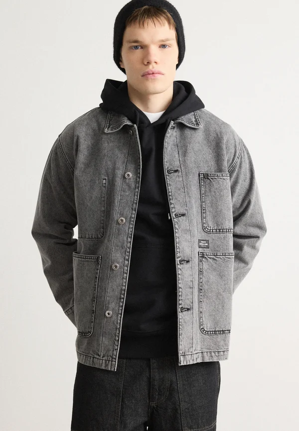TEXAS CHORE JACKET - Jeansjacke - washed black