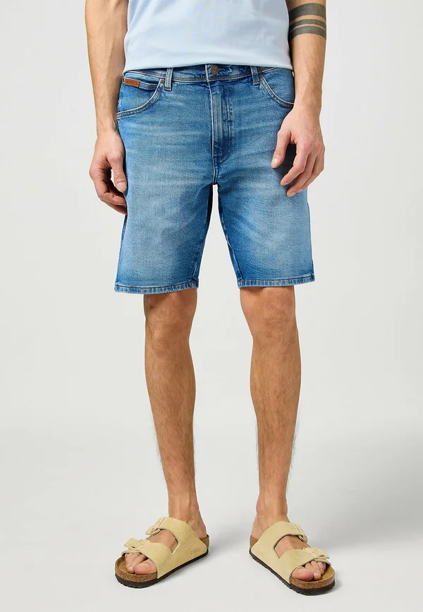 TEXAS - Jeans Shorts - blue