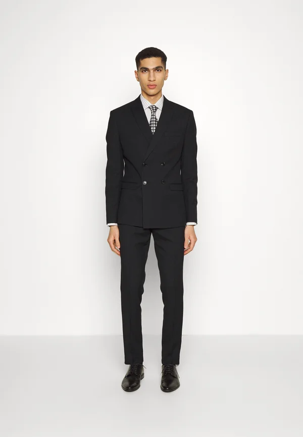 TEXTURE SUIT - Anzug - black
