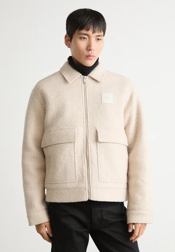 TEXTURED JACKET - Übergangsjacke - moonbeam