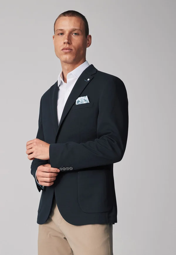 TEXTURED    - Sakko - navy blue
