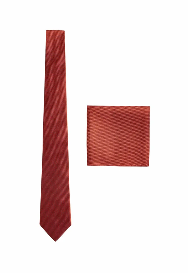 TEXTURED SET - Einstecktuch - rust