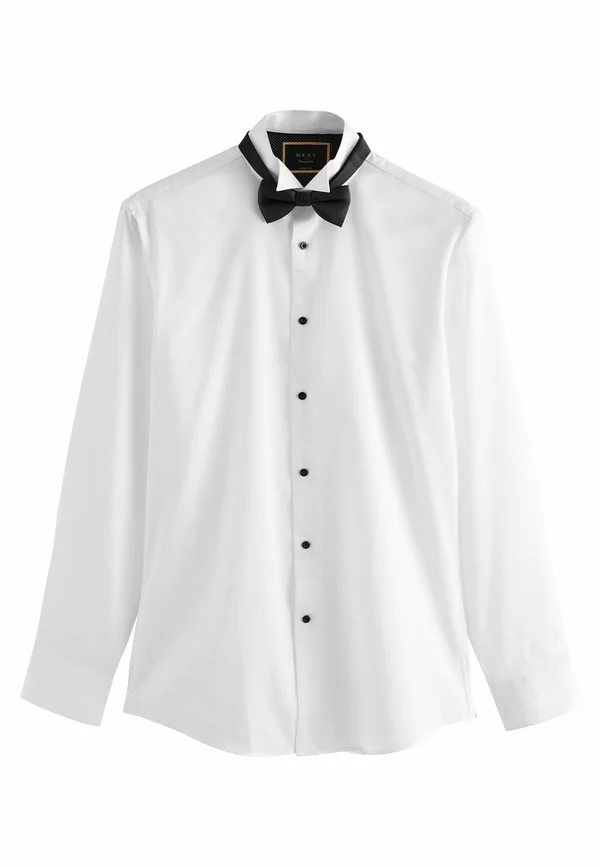 TEXTURED  SINGLE CUFF WING COLLAR PACK SET - Businesshemd - white
