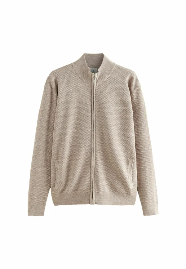 TEXTURED - Strickjacke - neutral