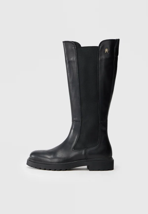 TH CLEATED LONG - Stiefel - black